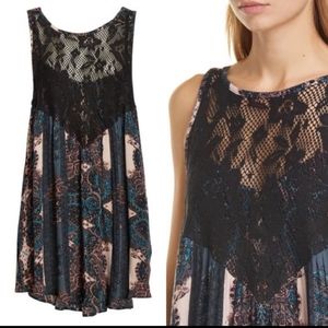💖Free People Count me in Trapeze Tunic Dres…